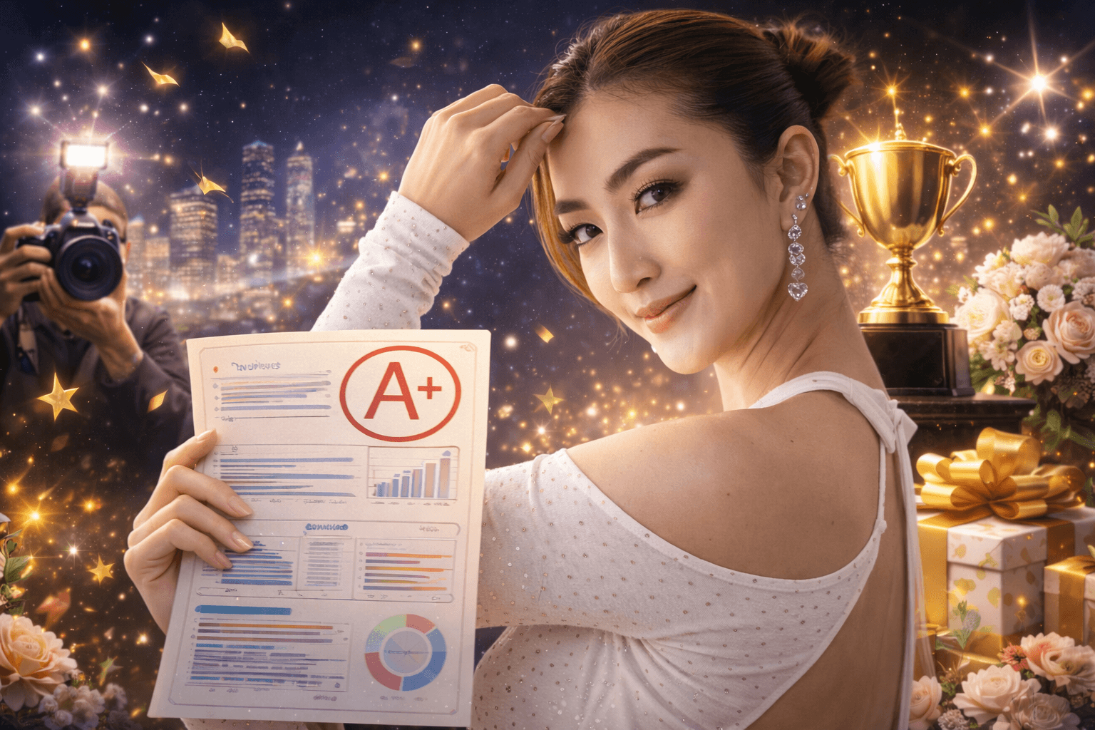 ภาพหน้าปอบทความ Case Study: วิเคราะห์ชื่อคนดัง "เขมนิจ จามิกรณ์" ทำไมถึงได้เกรด A+? - บทความชื่อมงคล NameMongkol