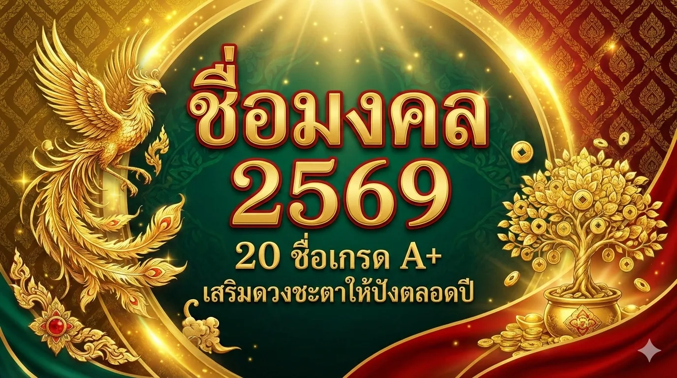 20 ชื่อมงคลเกรด A+ ปี 2569 เสริมดวงชะตาให้ปัง