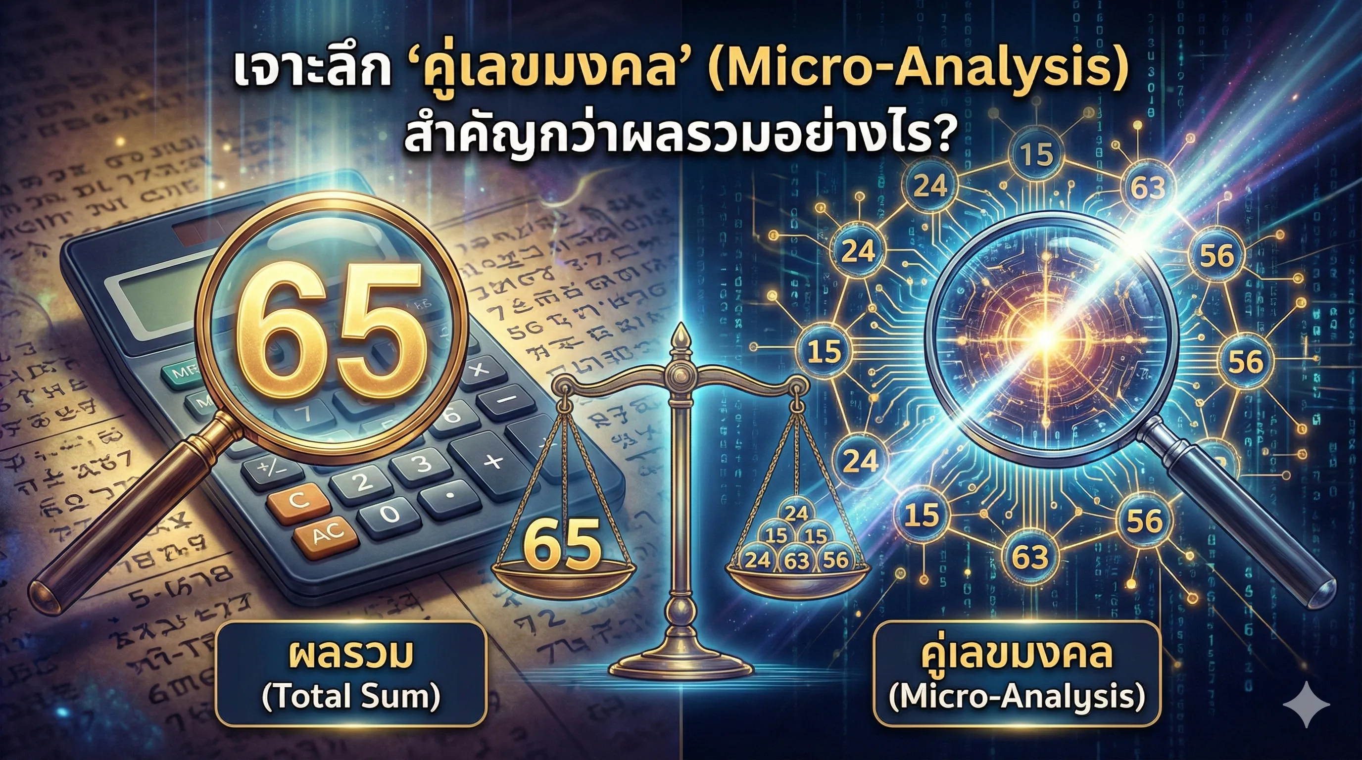 คู่เลขมงคล Micro-Analysis วิเคราะห์เลขศาสตร์เจาะลึก