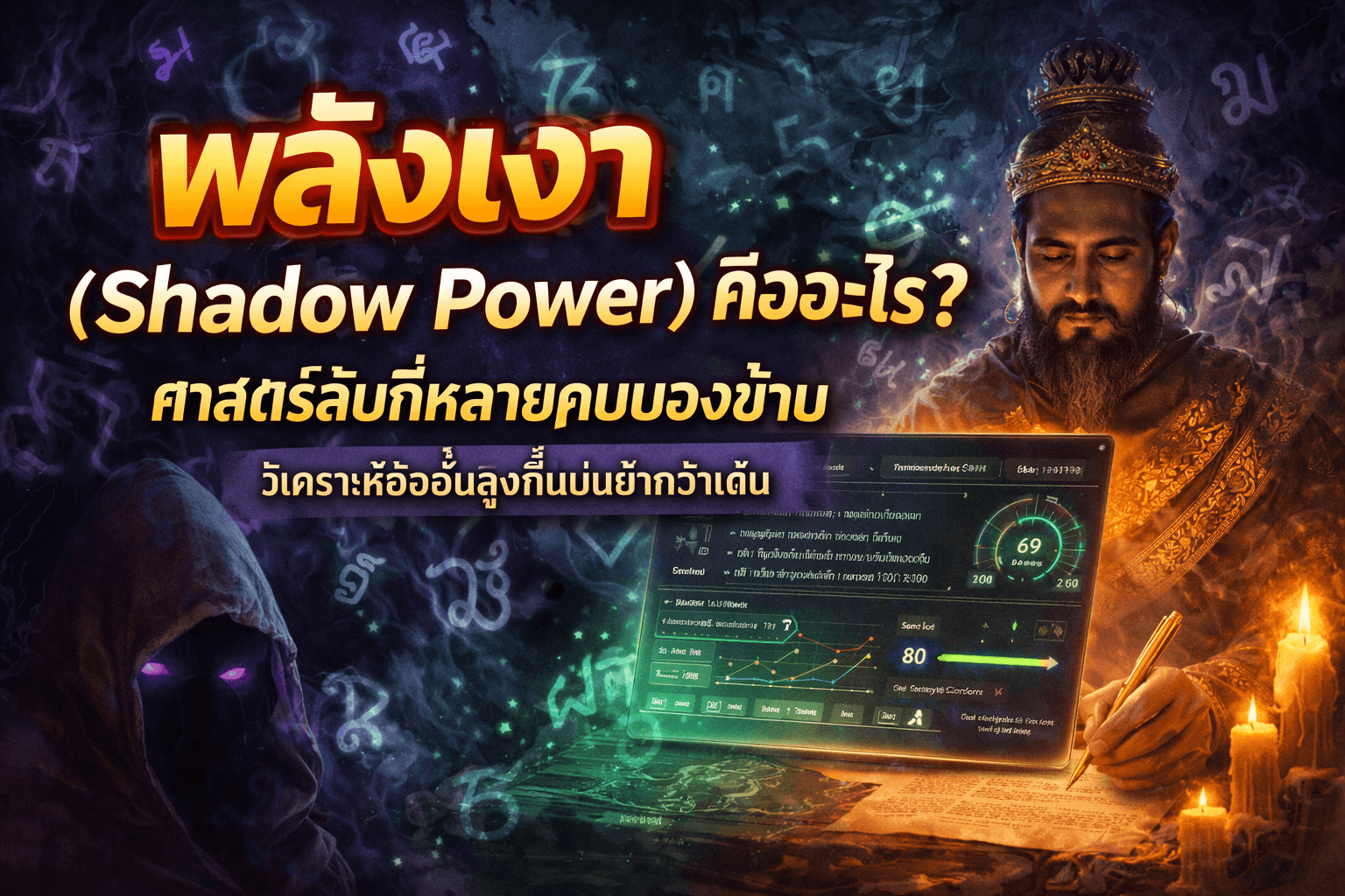ภาพหน้าปอบทความ พลังเงา (Shadow Power) คืออะไร? ศาสตร์ลับที่หลายคนมองข้าม วิเคราะห์ชื่อชั้นสูงที่แม่นยำกว่าเดิม - บทความชื่อมงคล NameMongkol