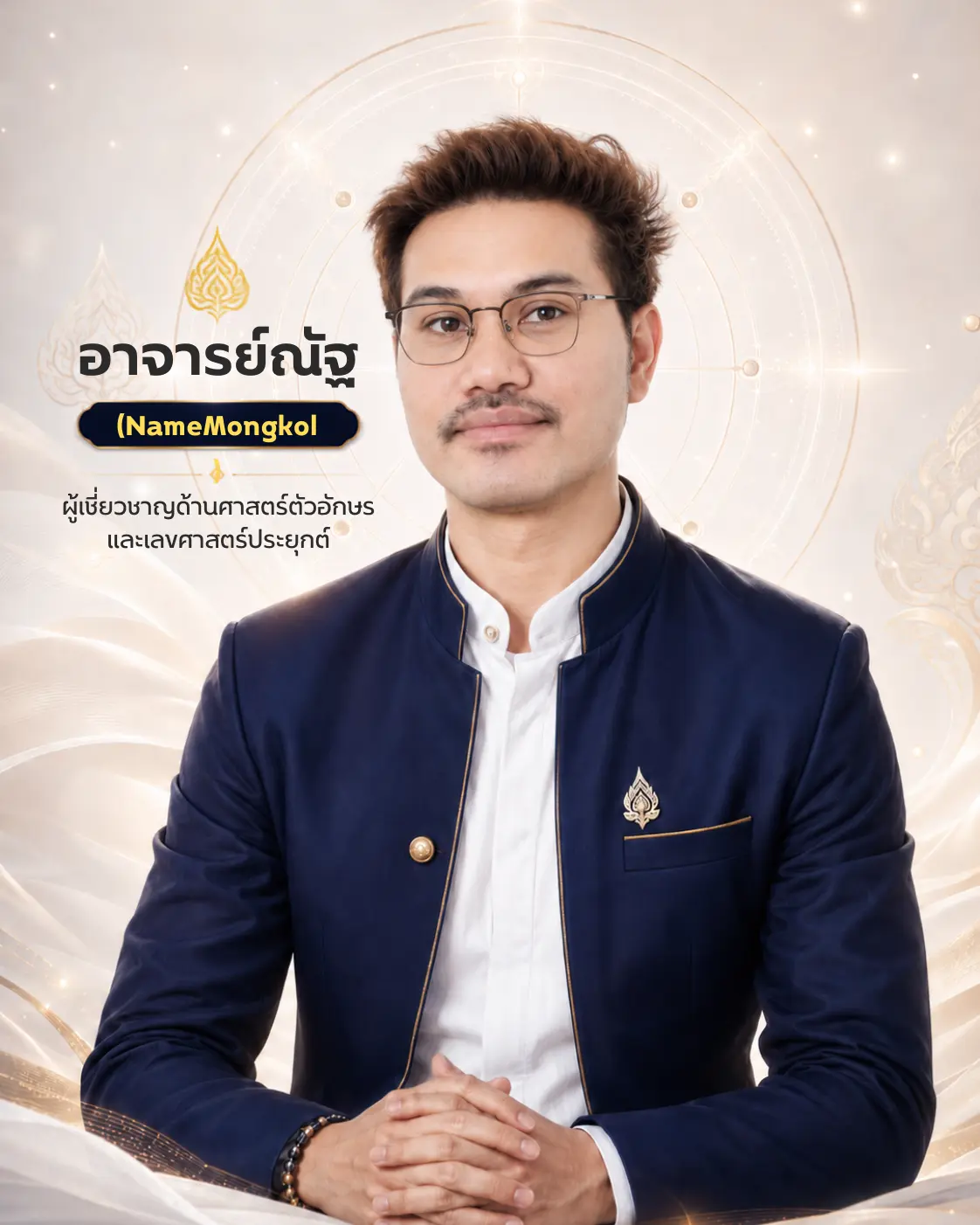 อาจารย์ณัฐ ผู้พัฒนา NameMongkol และผู้จัดทำเนื้อหาเรื่องชื่อมงคล
