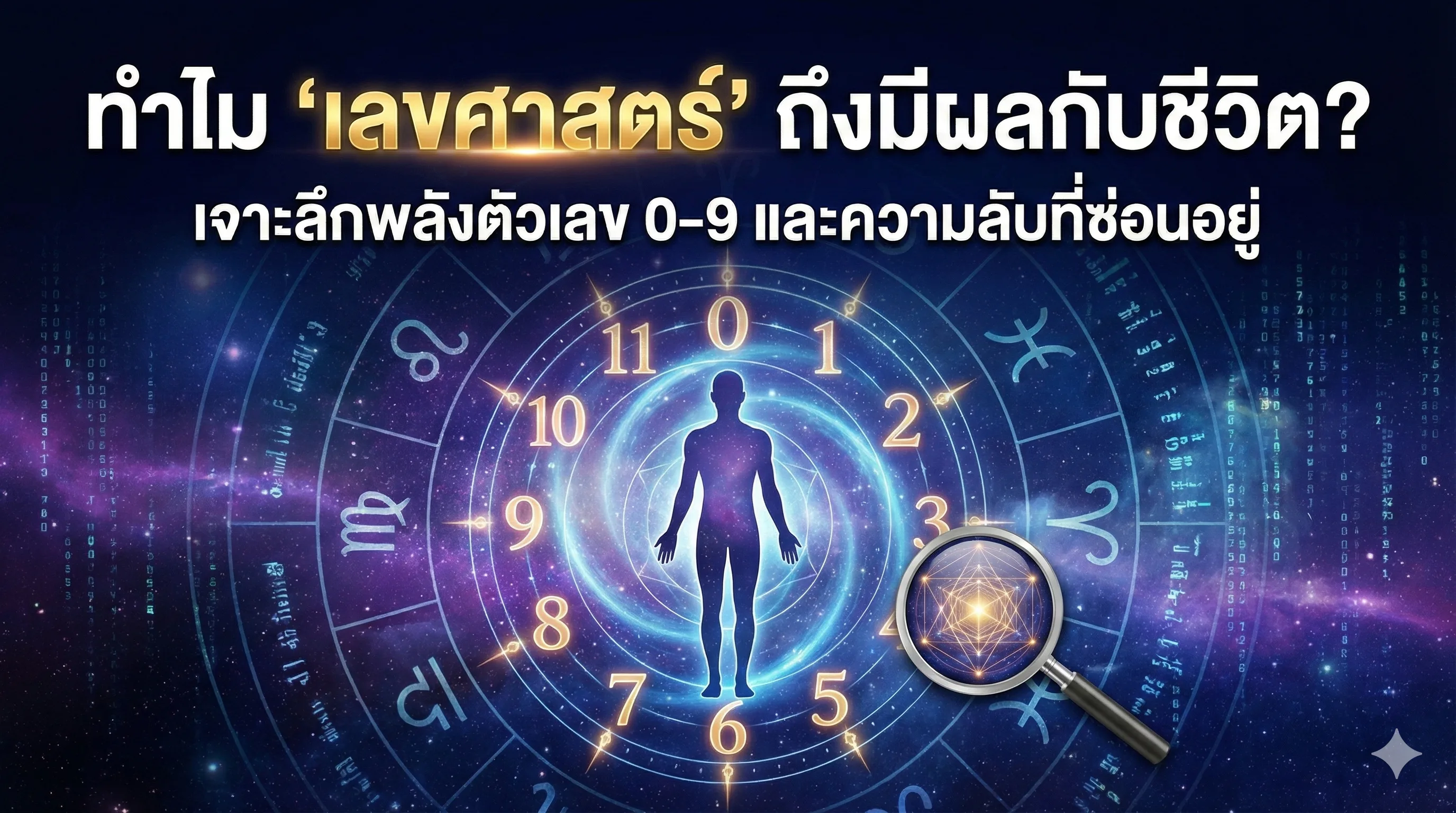 เลขศาสตร์ 0-9 ความหมายและพลังของตัวเลข